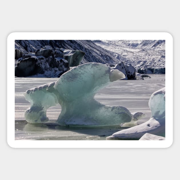 Hooker Lake icebergs Sticker by charlesk